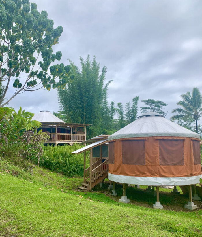 group retreat yurt